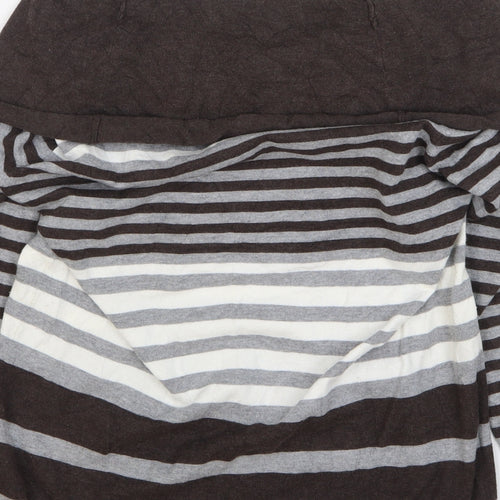 Gerry Weber Womens Multicoloured Roll Neck Striped Viscose Pullover Jumper Size 14
