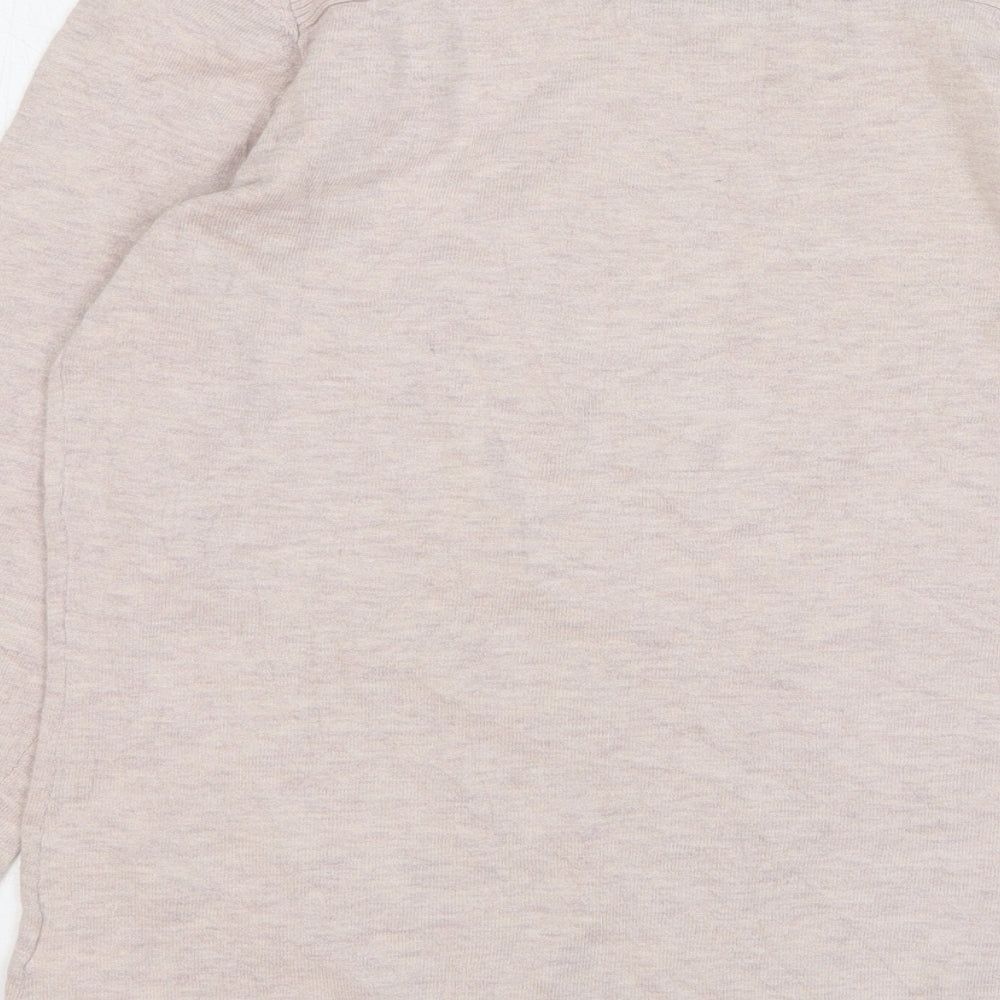 NEXT Womens Pink Boat Neck Cotton Pullover Jumper Size 12