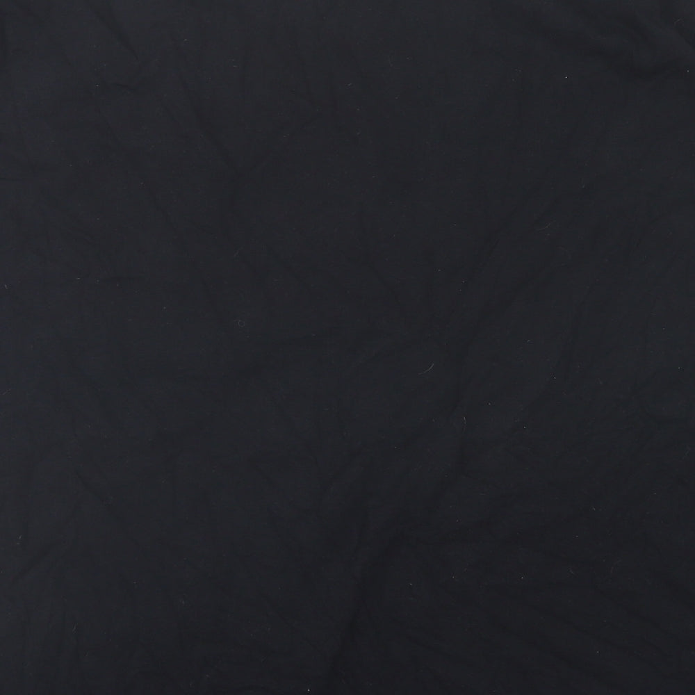 Boohoo Mens Black Polyester T-Shirt Size 2XL Crew Neck - Teddy