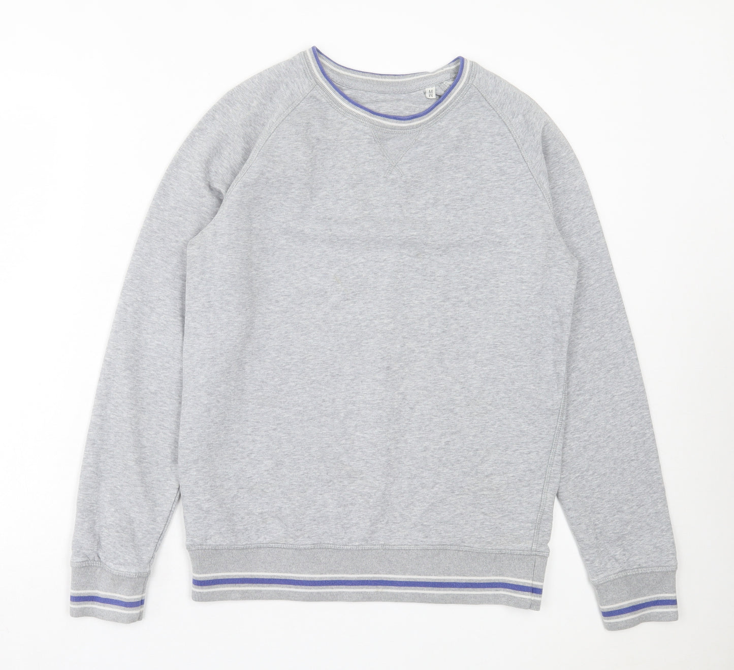 Stanley Stella Mens Grey Cotton Pullover Sweatshirt Size M