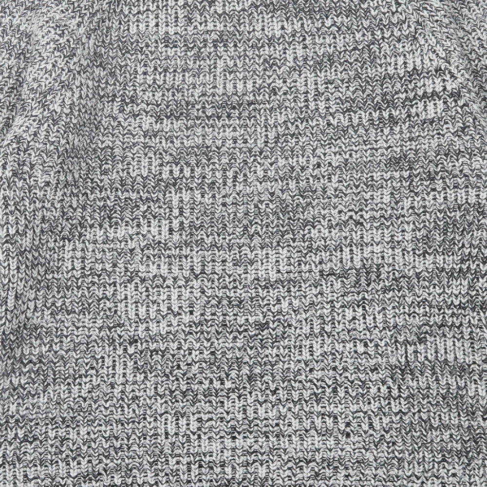Peacocks Mens Grey Crew Neck Acrylic Pullover Jumper Size S