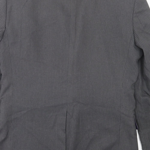 Taylor & Wright Mens Grey Striped Polyacrylate Fibre Jacket Suit Jacket Size 38