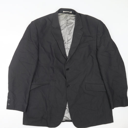 Burton Mens Grey Polyacrylate Fibre Jacket Suit Jacket Size 44
