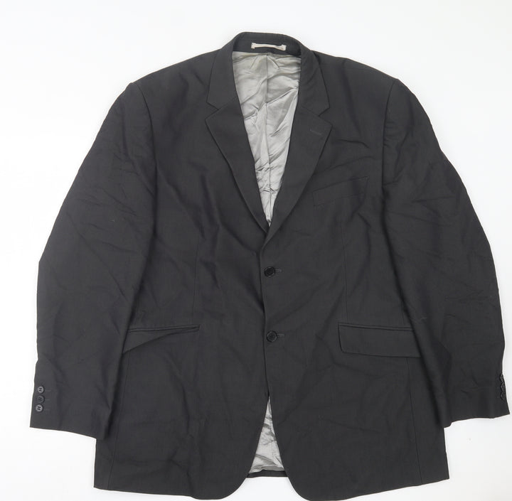 Burton Mens Grey Polyacrylate Fibre Jacket Suit Jacket Size 44