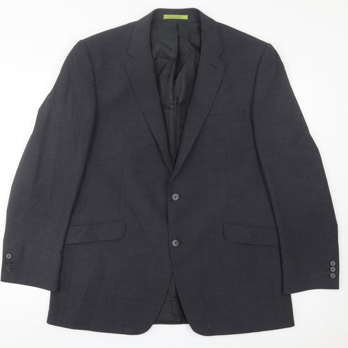 Studio Mens Grey Wool Jacket Suit Jacket Size 44