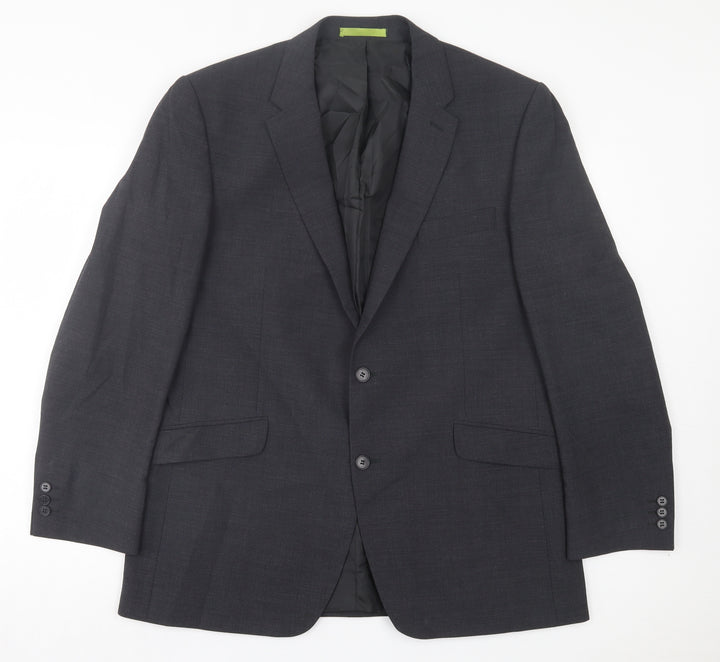 Studio Mens Grey Wool Jacket Suit Jacket Size 44