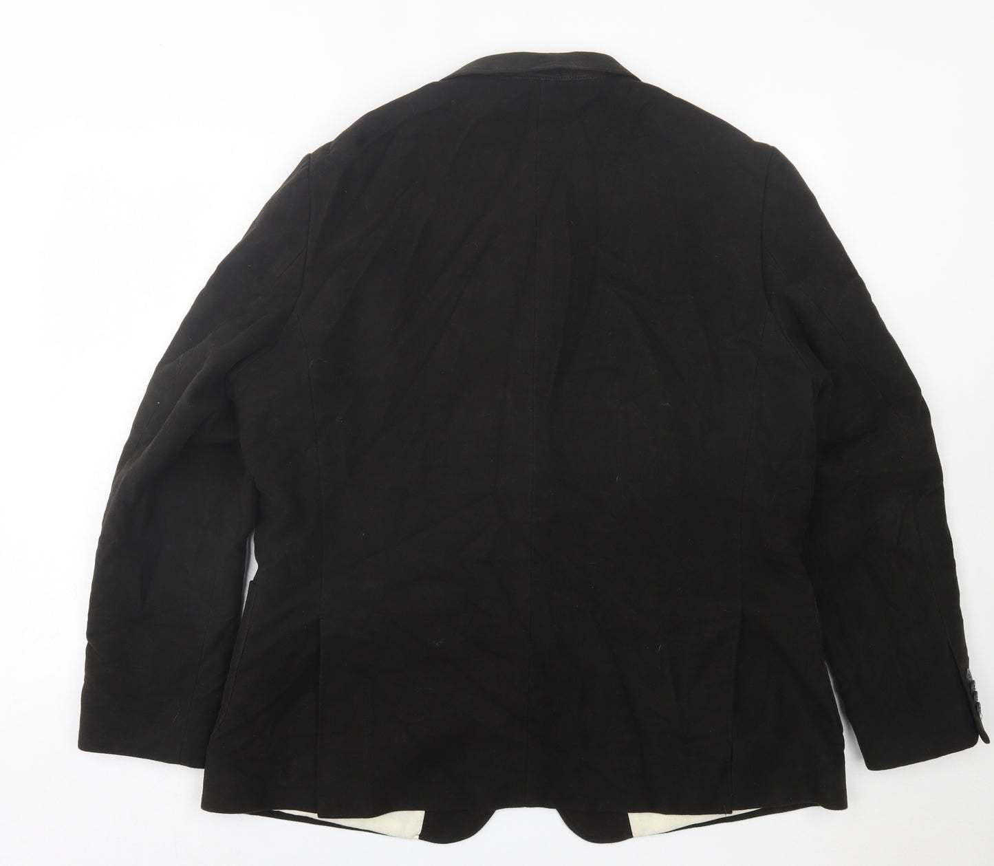 RJR.John Rocha Mens Brown Polyester Jacket Suit Jacket Size 46