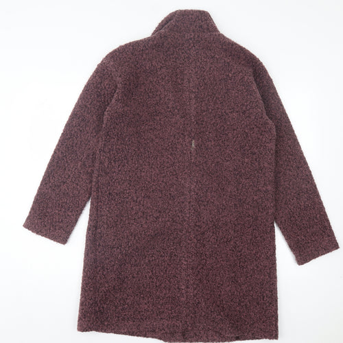 NEXT Womens Purple Overcoat Jacket Size S Button