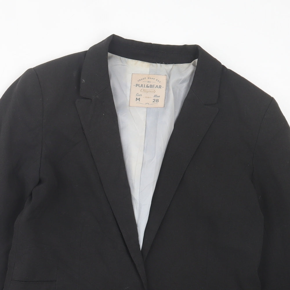 Pull&Bear Womens Black Jacket Blazer Size M Button
