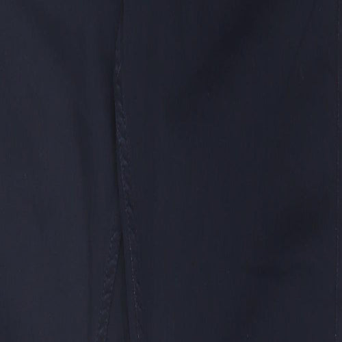Marks and Spencer Womens Blue Cotton Skinny Jeans Size 10 L29 in Regular Button