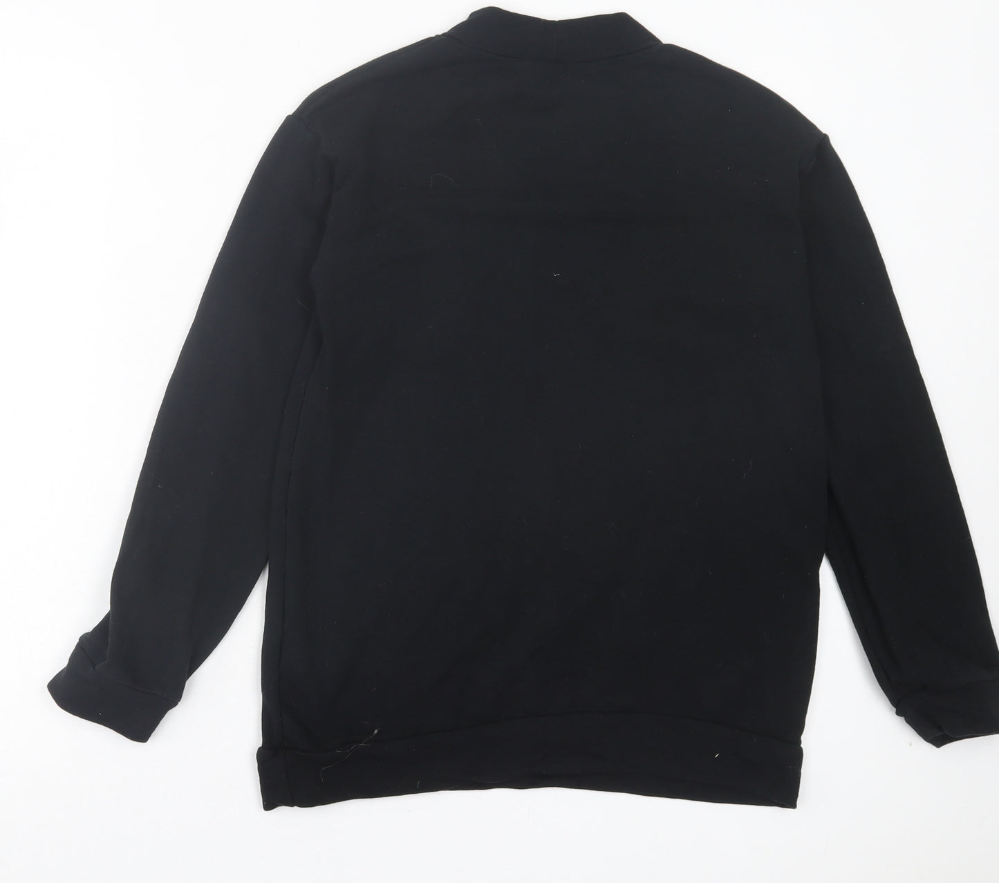 Uniqlo Girls Black Cotton Pullover Sweatshirt Size 13 Years Pullover - Barbie