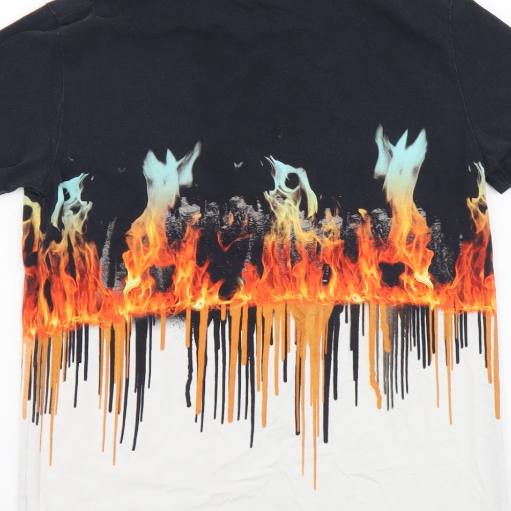 NEXT Boys Multicoloured Cotton Basic T-Shirt Size 12 Years Round Neck Pullover - Game Over
