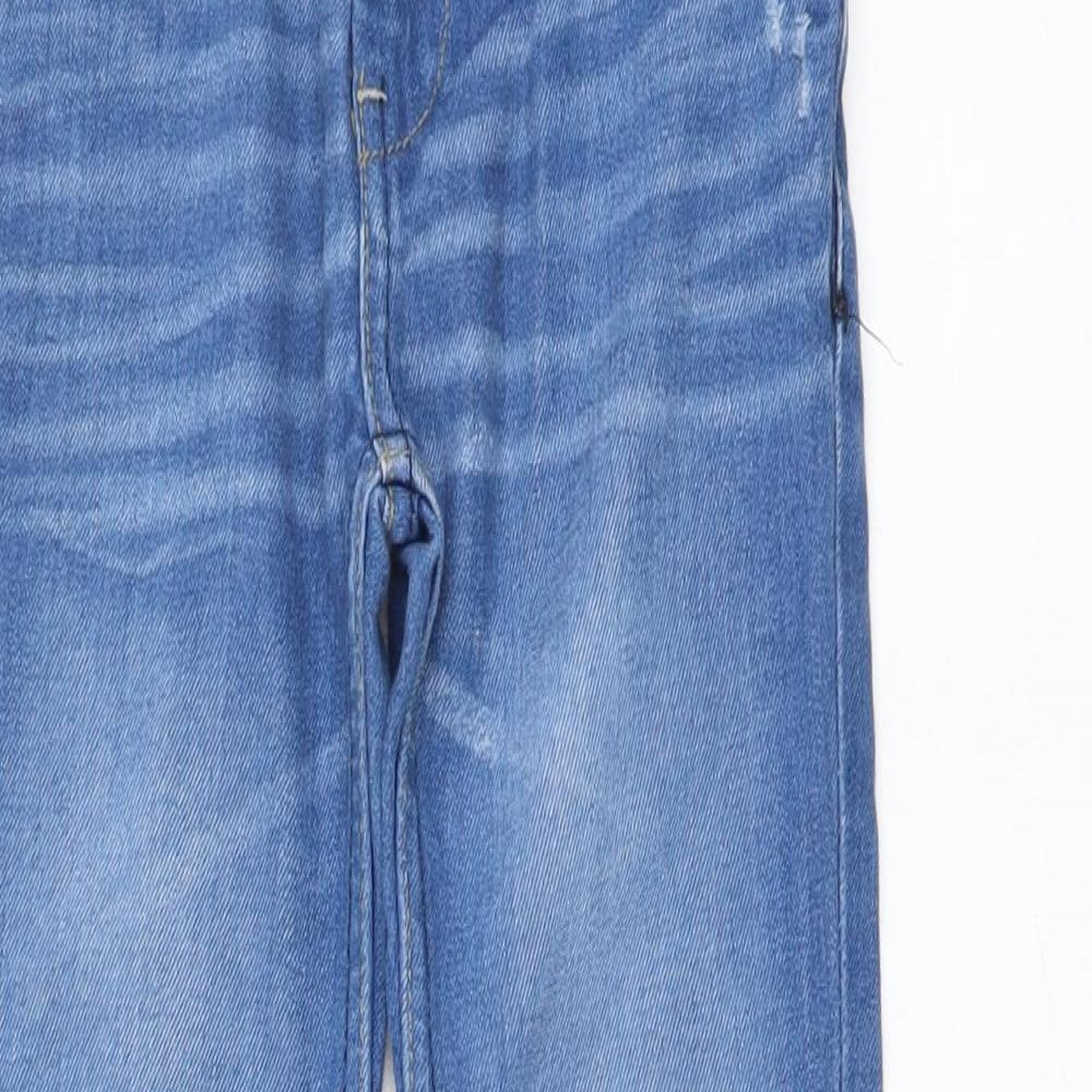 NEXT Boys Blue Cotton Straight Jeans Size 6 Years Regular Button