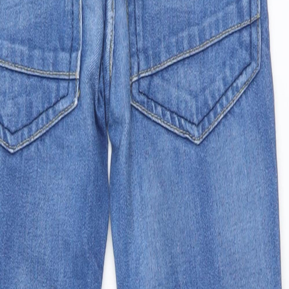 NEXT Boys Blue Cotton Straight Jeans Size 6 Years Regular Button