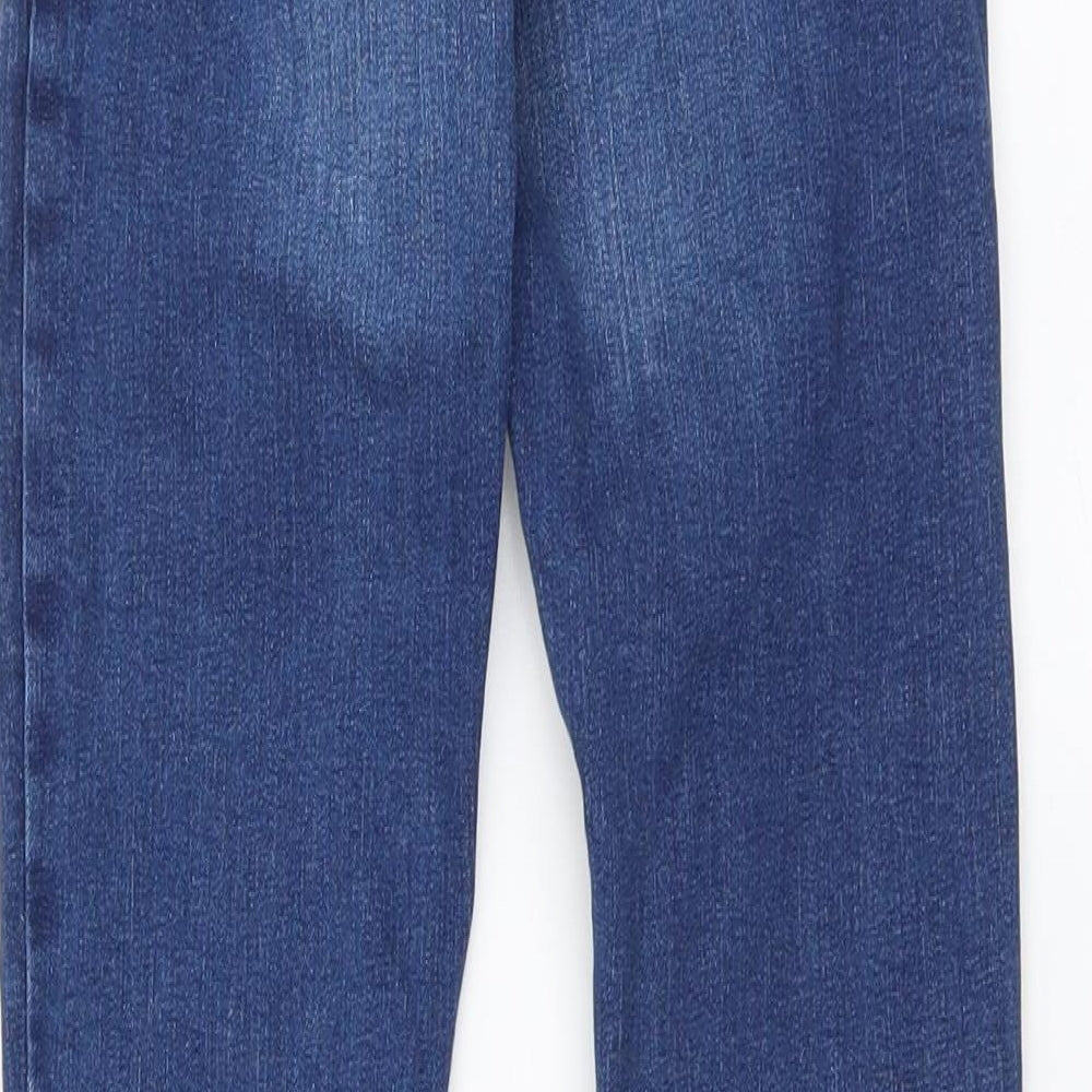 NEXT Boys Blue Cotton Skinny Jeans Size 8 Years Regular Button