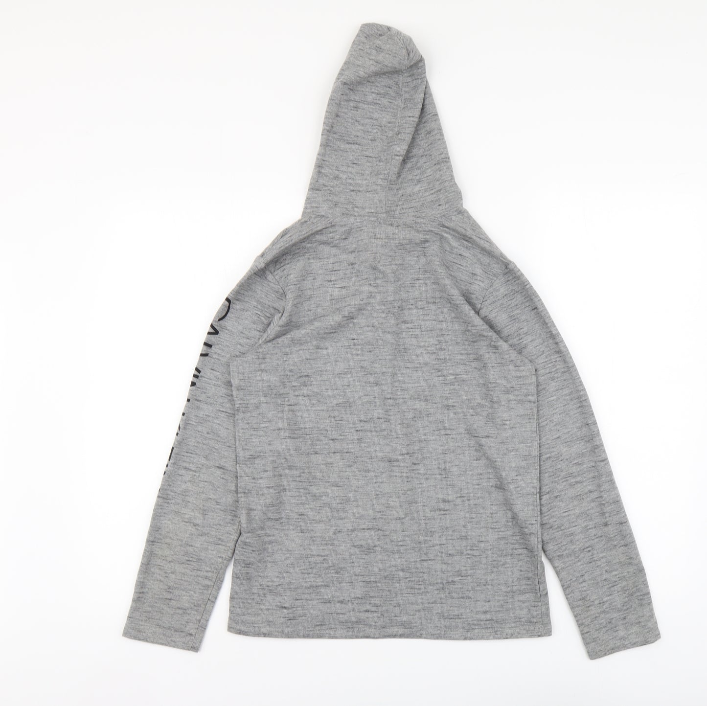 Calvin Klein Womens Grey Cotton Pullover Hoodie Size M Pullover
