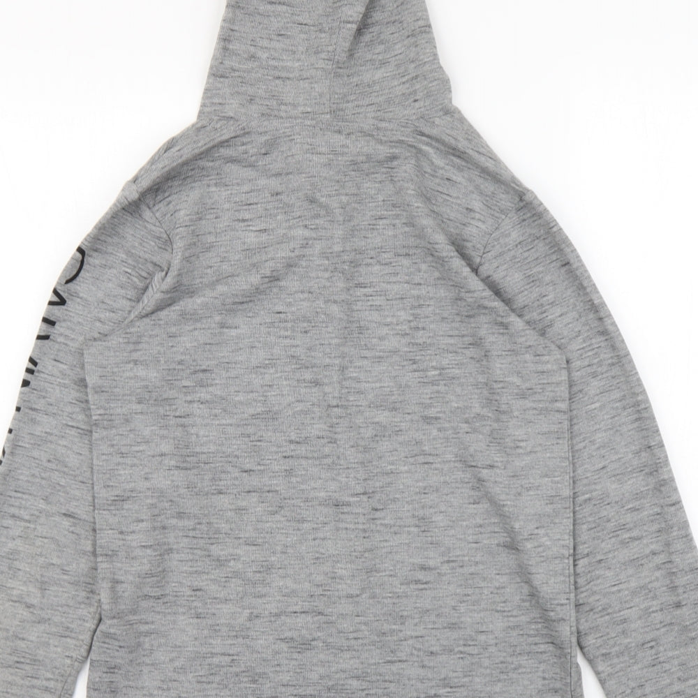 Calvin Klein Womens Grey Cotton Pullover Hoodie Size M Pullover