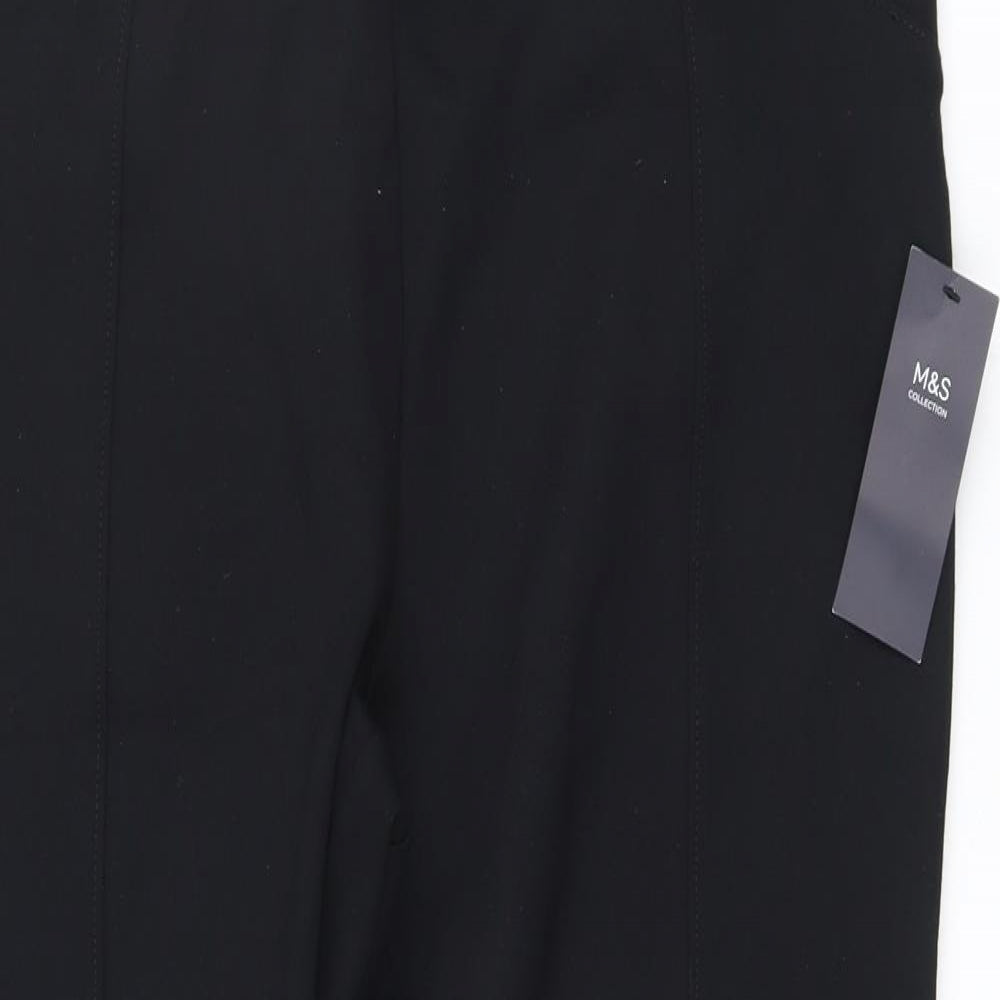 Marks and Spencer Womens Black Viscose Cropped Leggings Size 20 L25 in