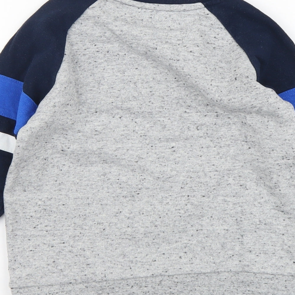 NEXT Boys Grey Cotton Pullover Sweatshirt Size 5 Years Pullover