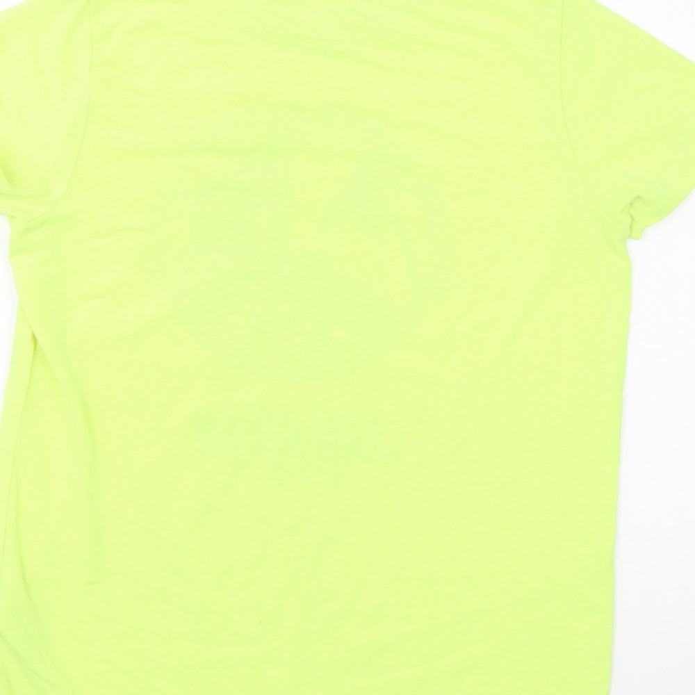 Primark Boys Yellow Cotton Basic T-Shirt Size 11-12 Years Round Neck Pullover - San Diego