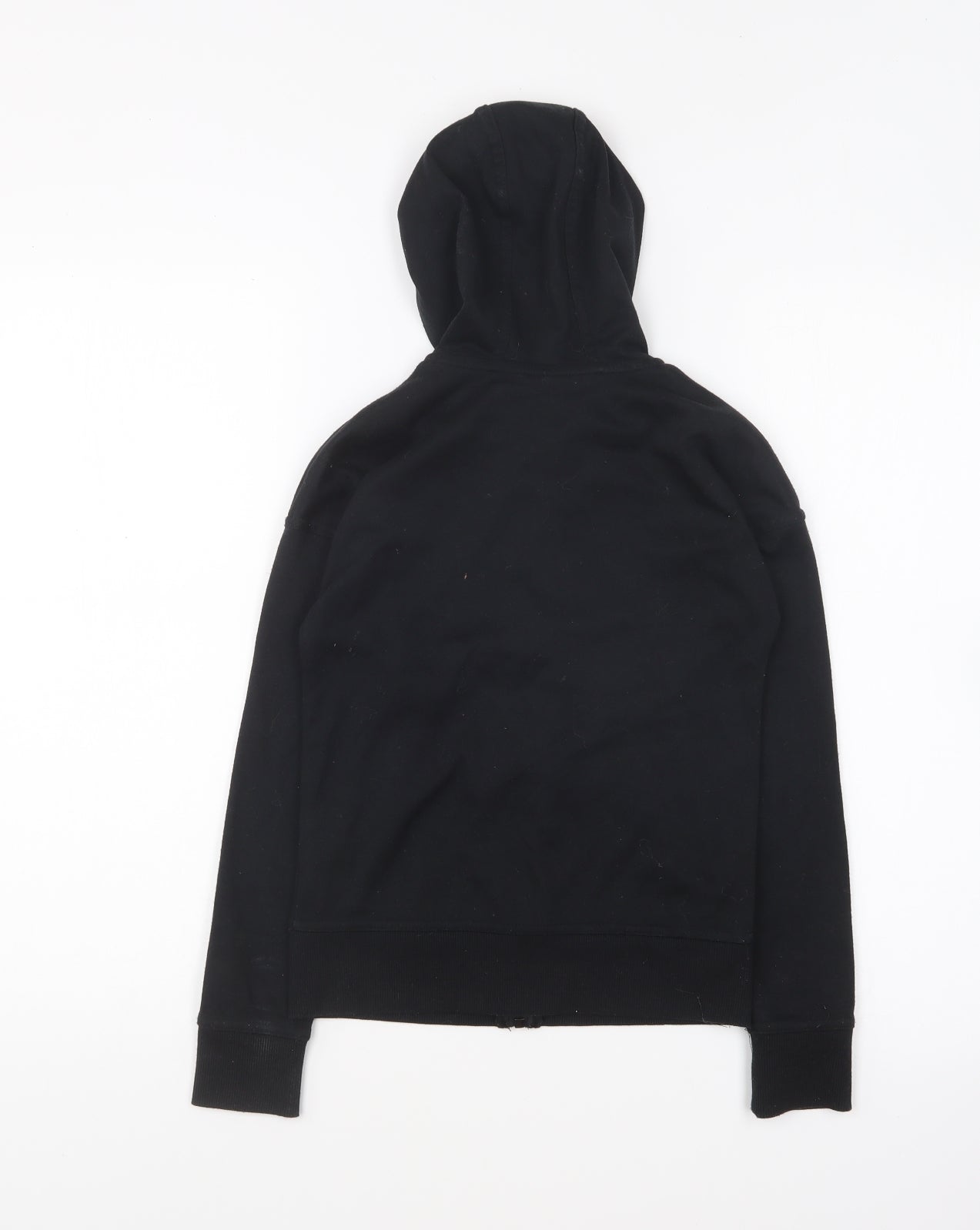 Lonsdale Girls Black Polyester Full Zip Hoodie Size 9-10 Years Zip