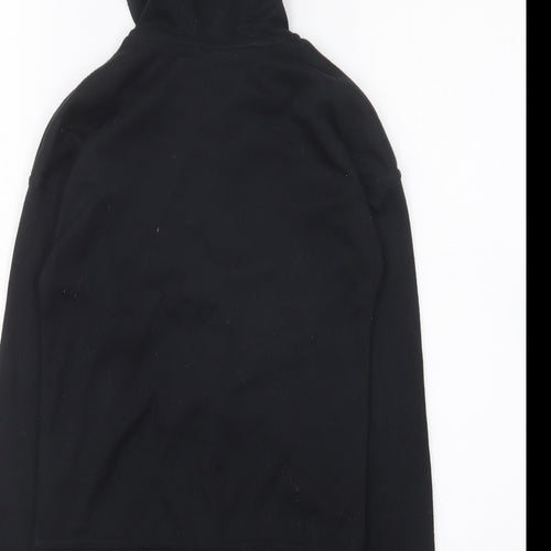 Lonsdale Girls Black Polyester Full Zip Hoodie Size 9-10 Years Zip