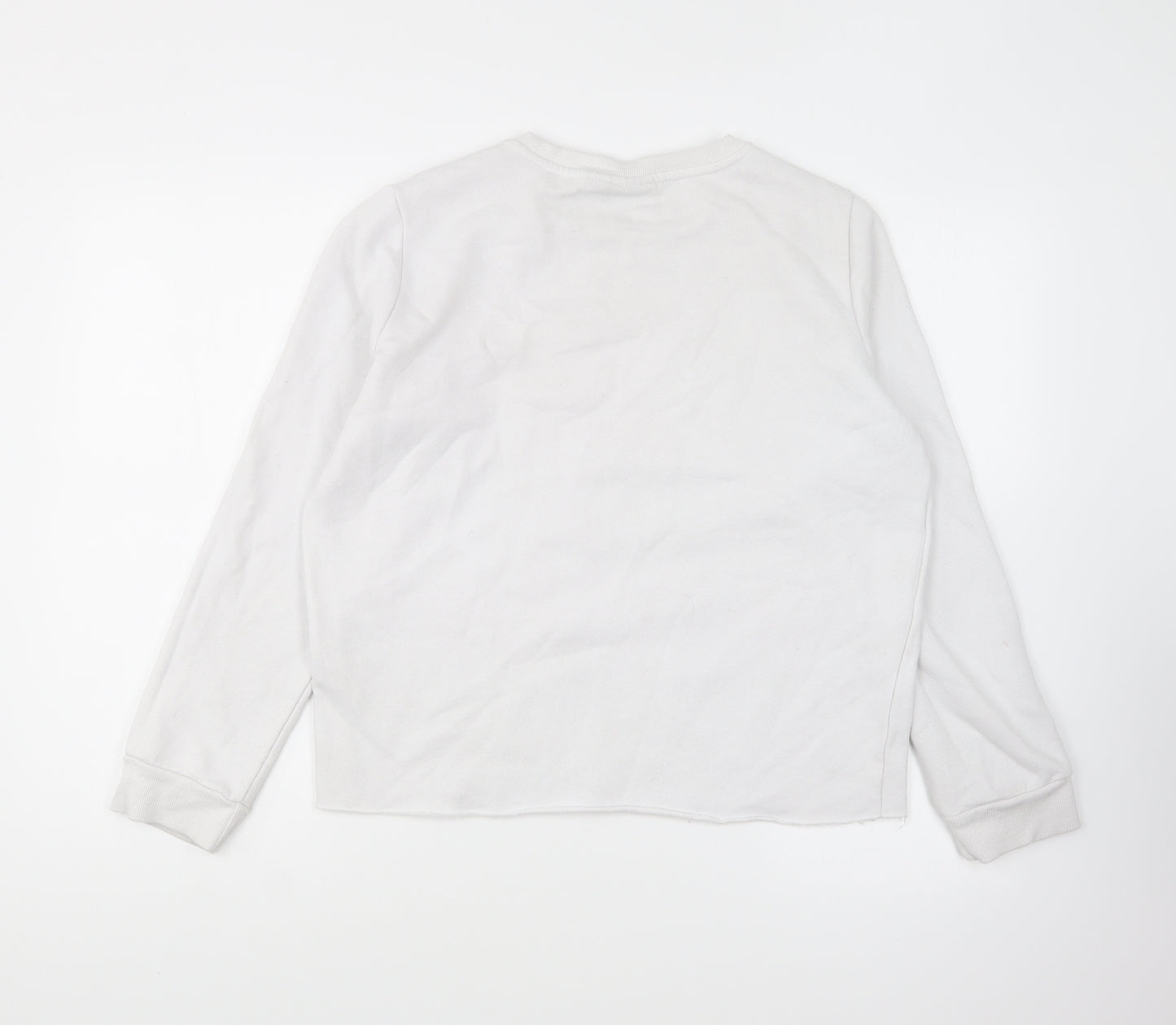 Primark Womens White Cotton Pullover Sweatshirt Size M Pullover - Stranger Things