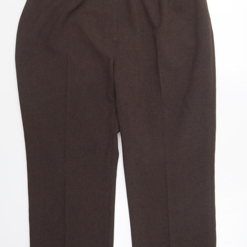 Berkertex Womens Brown Polyester Trousers Size 18 L20 in Regular Button