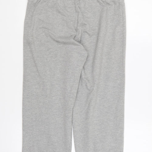 Dunnes Stores Womens Grey Polyester Jogger Trousers Size 10 L21 in Regular Drawstring - Malibu