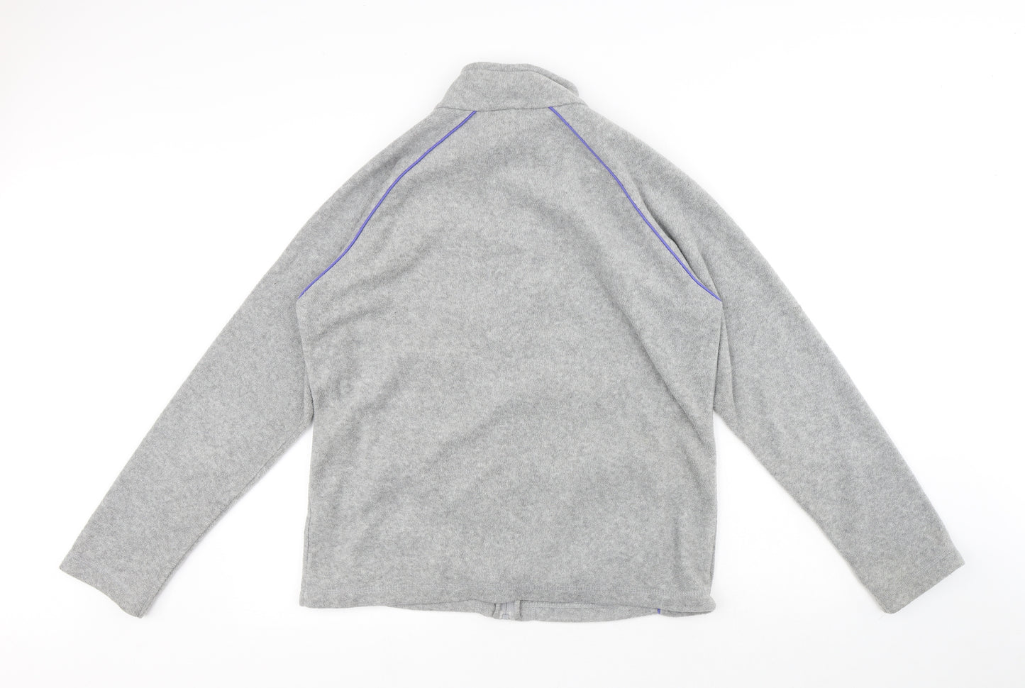 Dunnes Stores Womens Grey Polyester Full Zip Sweatshirt Size 16 Zip