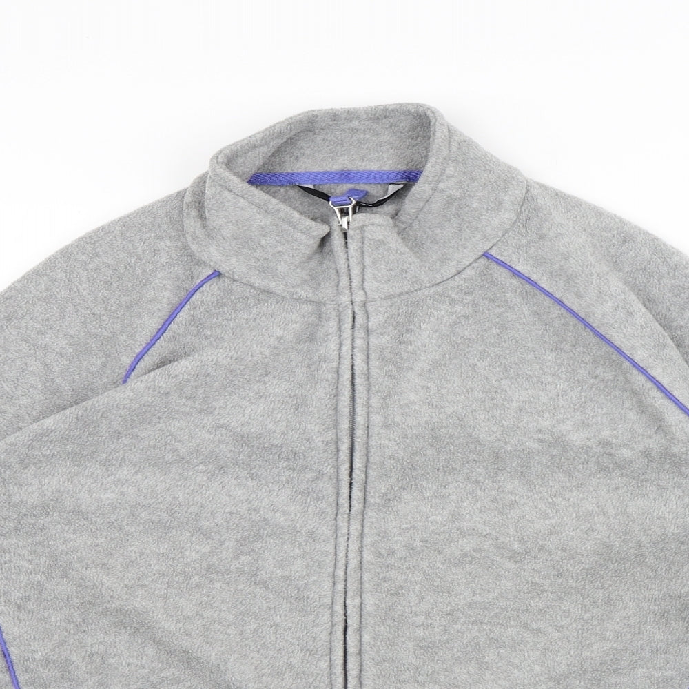 Dunnes Stores Womens Grey Polyester Full Zip Sweatshirt Size 16 Zip