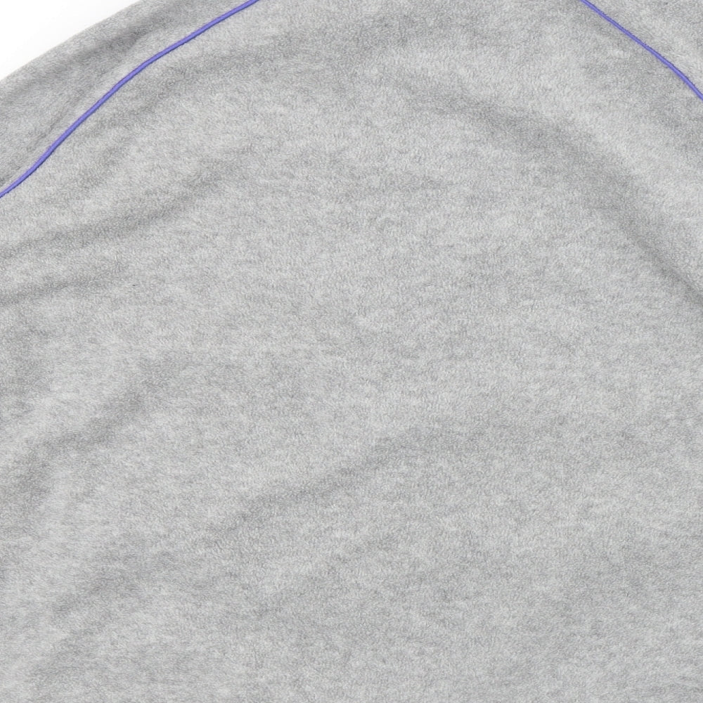 Dunnes Stores Womens Grey Polyester Full Zip Sweatshirt Size 16 Zip