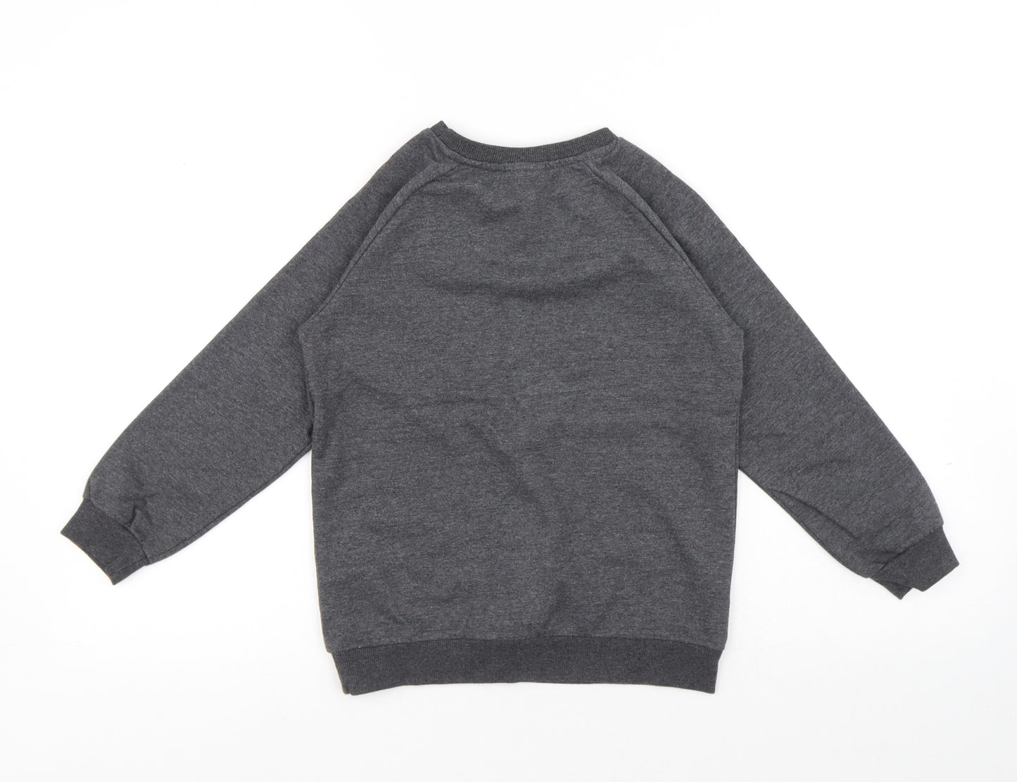 Marvel Comics Boys Grey Cotton Pullover Sweatshirt Size 8 Years - Marvel