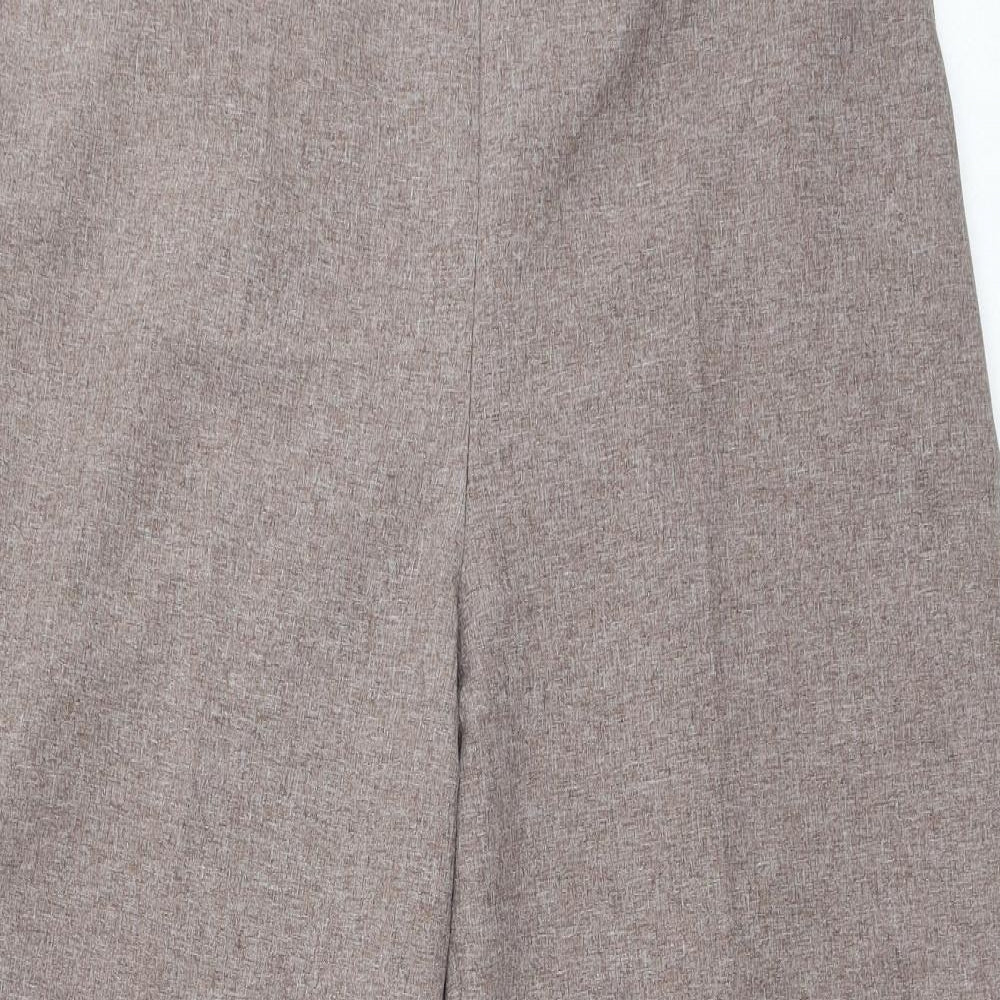 Emma Collction Womens Brown Polyester Trousers Size 18 L26 in Regular