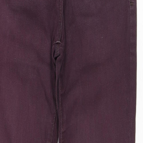 Sculpt & Lift Womens Purple Cotton Skinny Jeans Size 8 L29 in Regular Button