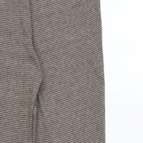 Pep&Co Womens Brown Houndstooth Polyester Jogger Leggings Size 14 L27 in