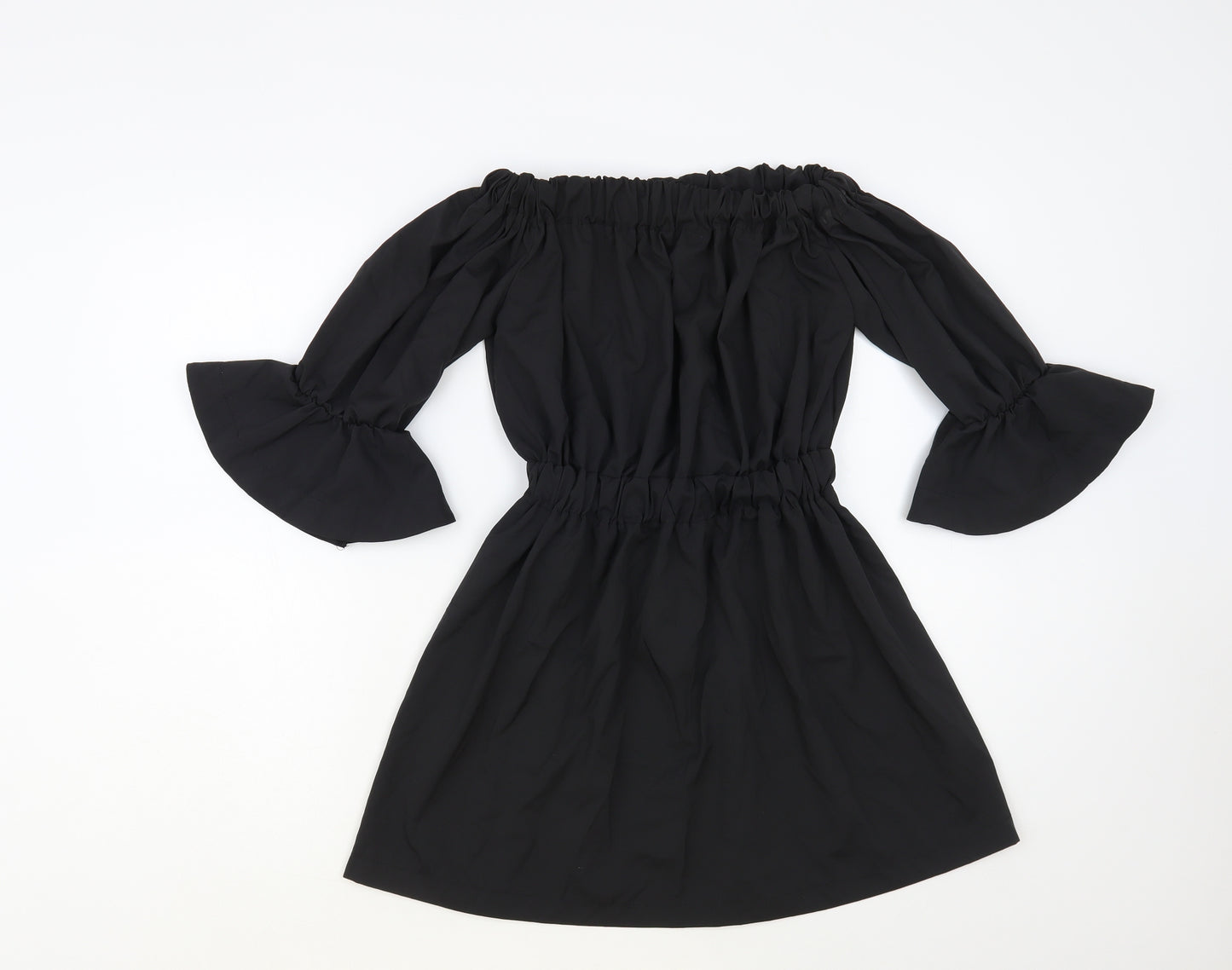 SheIn Womens Black Polyester Fit & Flare Size M Off the Shoulder Pullover