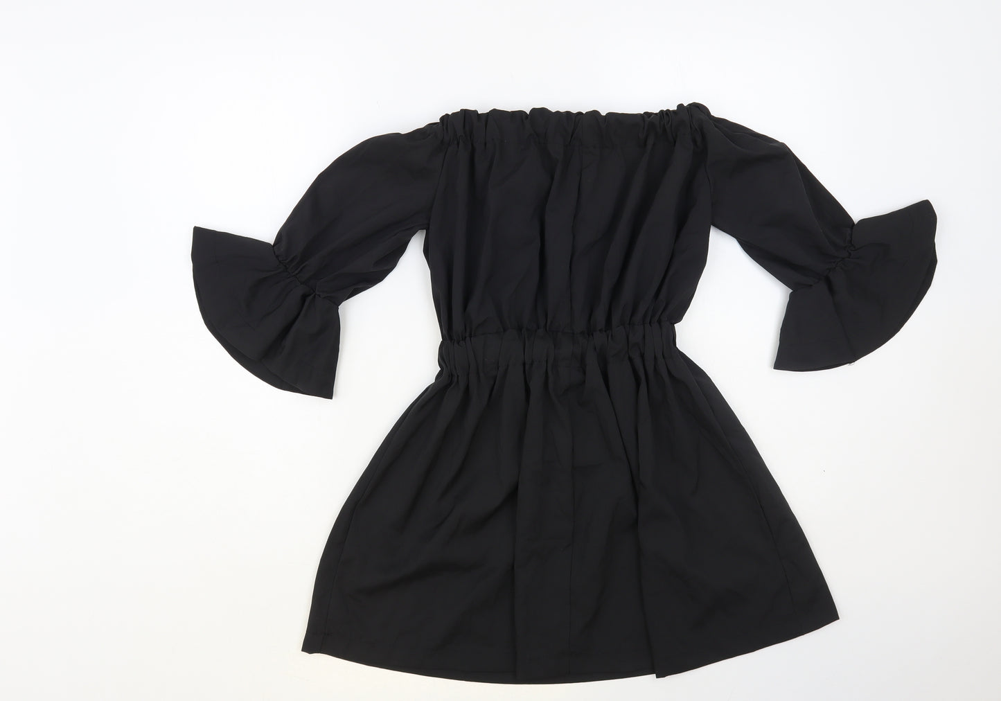 SheIn Womens Black Polyester Fit & Flare Size M Off the Shoulder Pullover