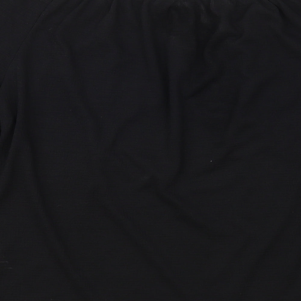 Boohoo Womens Black Polyester Basic Blouse Size 14 Off the Shoulder