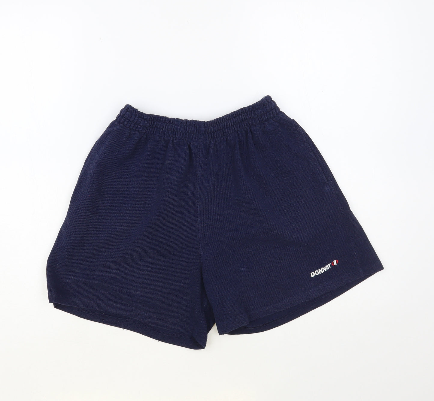 Donnay Womens Blue Polyester Sweat Shorts Size 12 L4 in Regular Drawstring