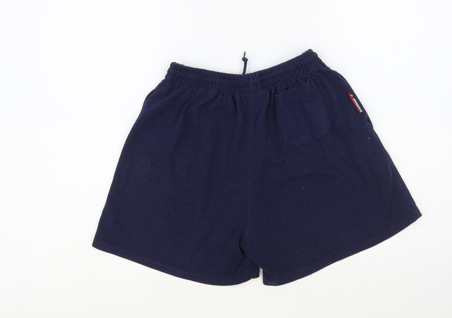 Donnay Womens Blue Polyester Sweat Shorts Size 12 L4 in Regular Drawstring