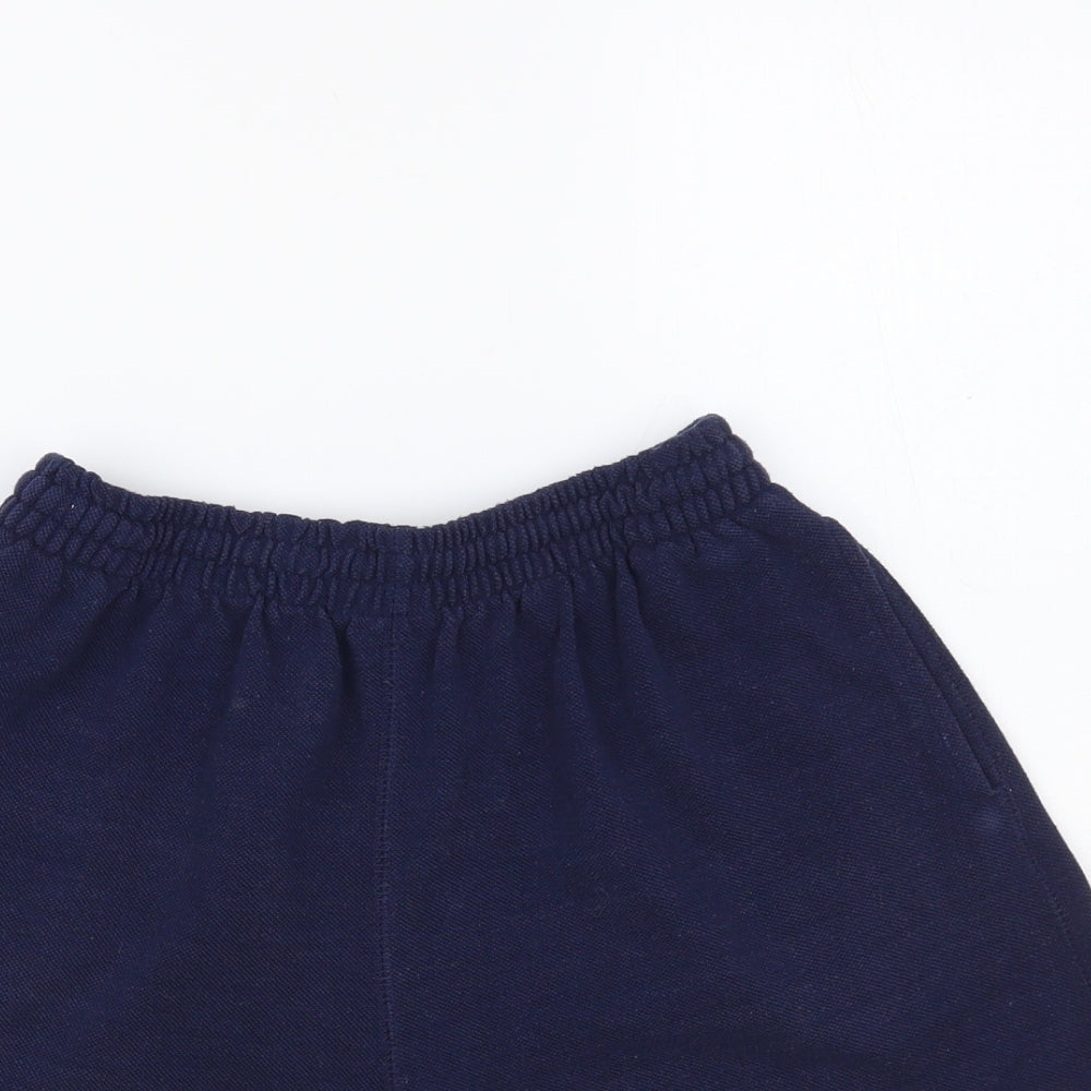 Donnay Womens Blue Polyester Sweat Shorts Size 12 L4 in Regular Drawstring