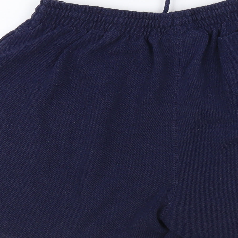 Donnay Womens Blue Polyester Sweat Shorts Size 12 L4 in Regular Drawstring