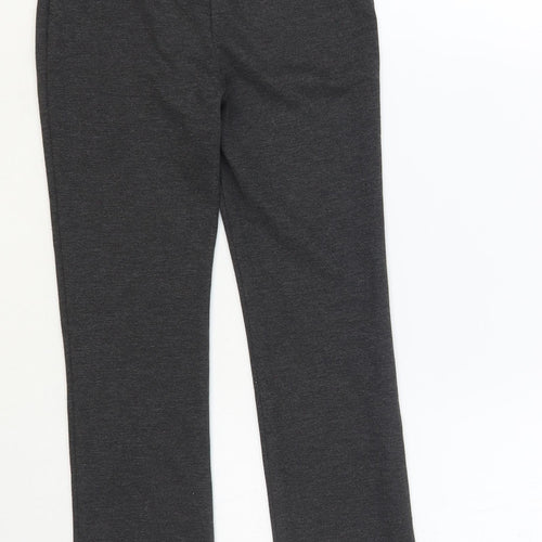 George Girls Grey Polyester Jogger Trousers Size 6-7 Years Regular Pullover - Leggings