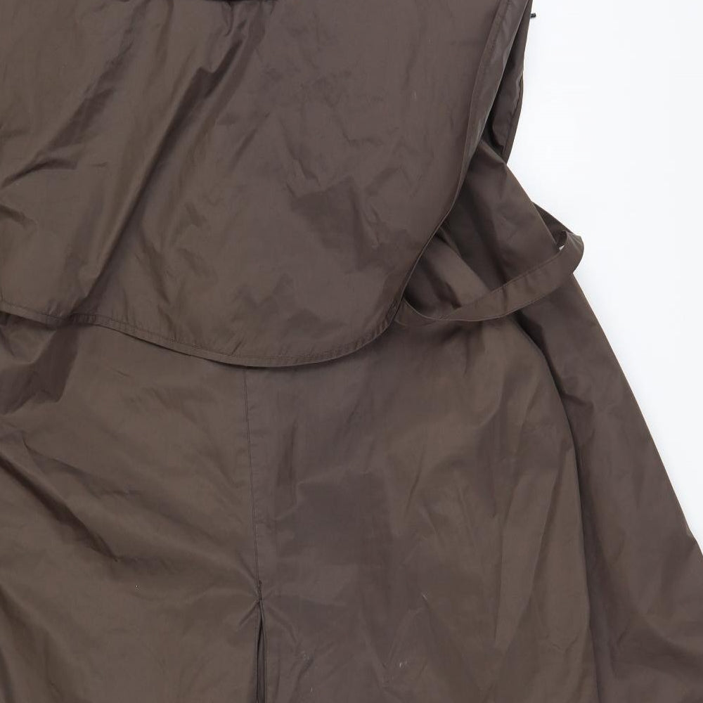 Country Wear Womens Brown Rain Coat Coat Size L Zip