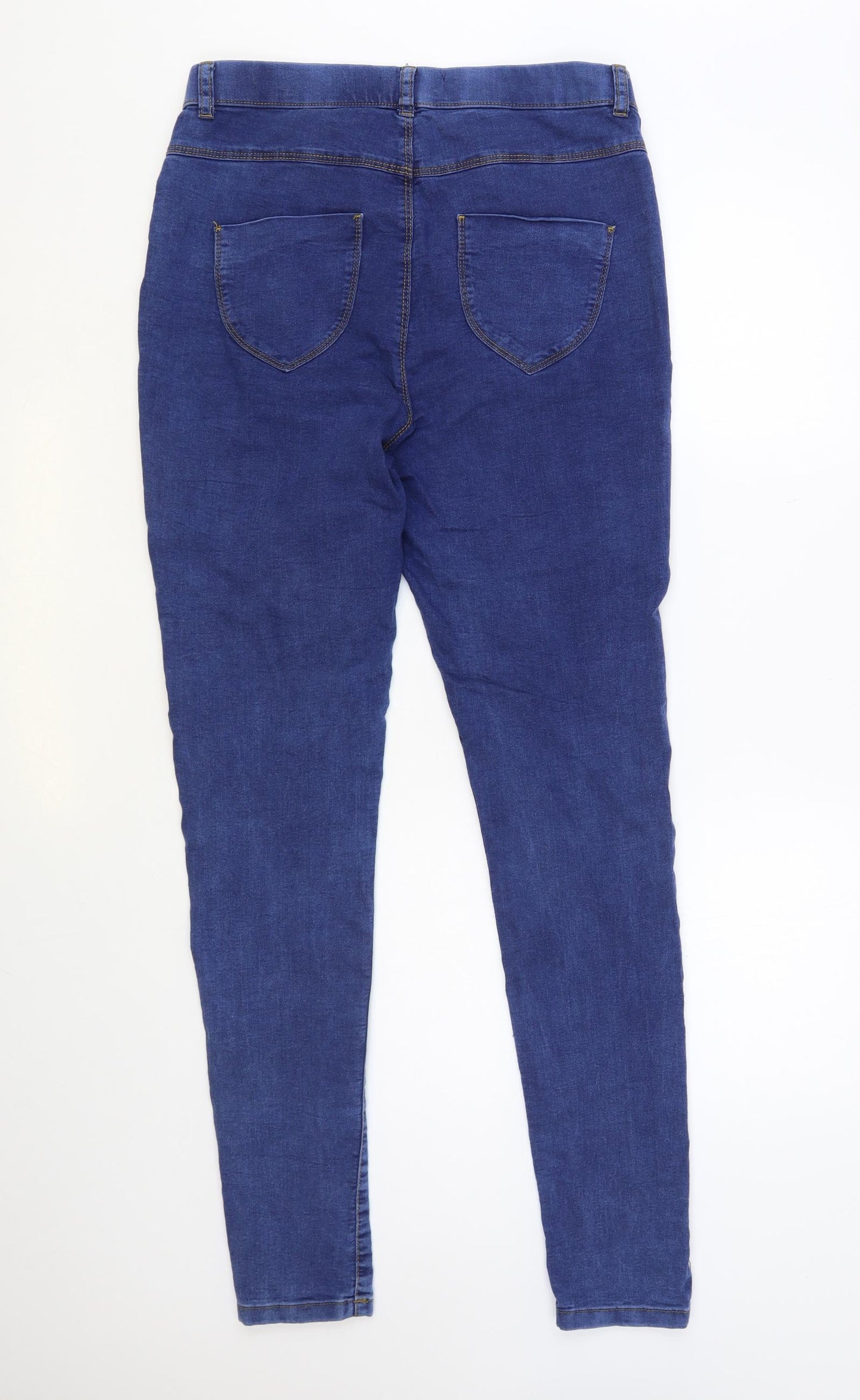 Dorothy Perkins Womens Blue Cotton Jegging Jeans Size 14 L33 in Regular