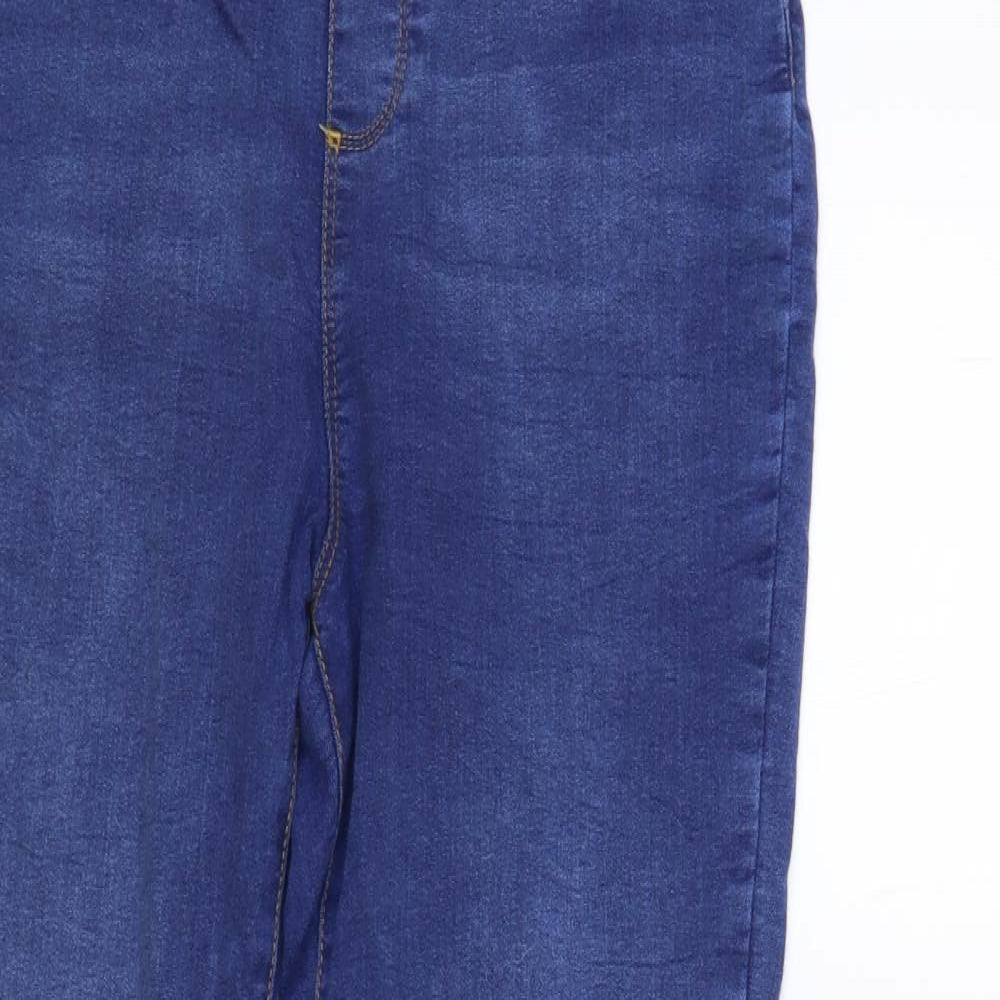 Dorothy Perkins Womens Blue Cotton Jegging Jeans Size 14 L33 in Regular