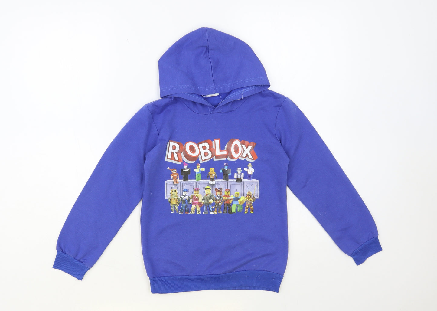 Foanja Boys Blue Cotton Pullover Hoodie Size 8-9 Years Pullover - ROBLOX