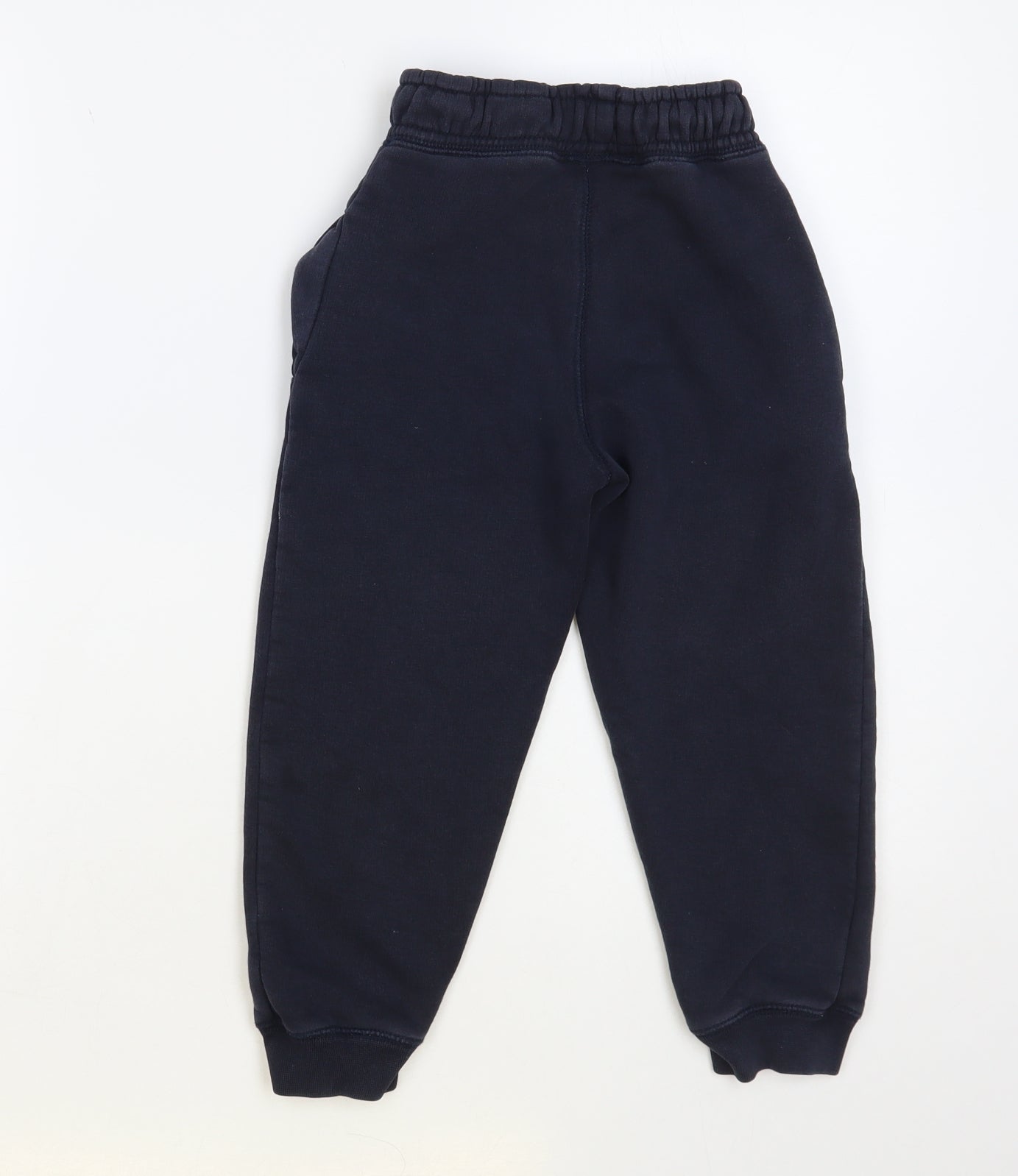 Beezer Boys Blue Cotton Jogger Trousers Size 5-6 Years Regular Pullover