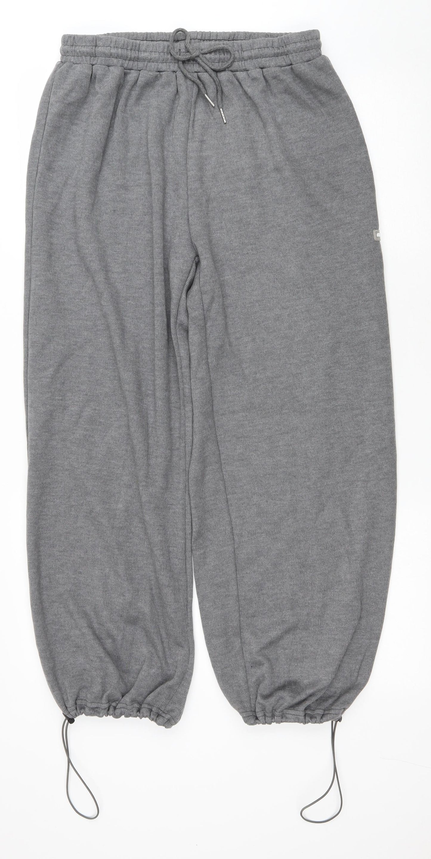 Dazy Womens Grey Polyester Sweatpants Trousers Size XL L26 in Regular Drawstring - Drawstring cuffs